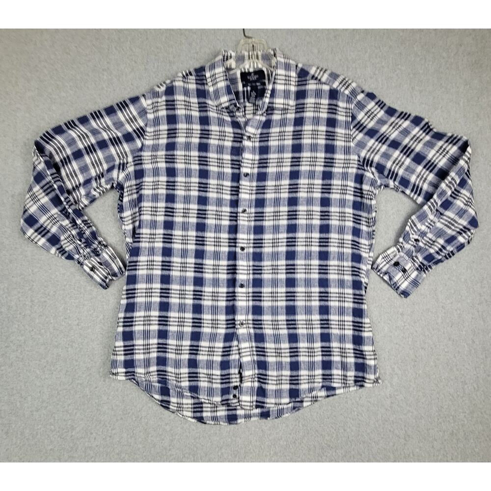 🌼Buttoned Down Shirt Mens Size XL Slim Plaid